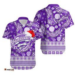 Hobart Hurricanes Christmas Mix Aboriginal Hawaiian Shirt
