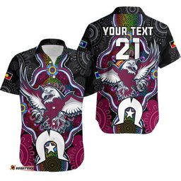 Custom Personalised Sea Eagles Rugby NAIDOC Week Hawaiian Shirt Indigenous