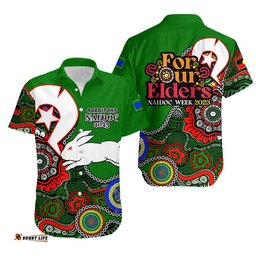 Rabbbitohs Rugby Hawaiian Shirt NAIDOC Patterns