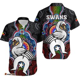 Swans Football NAIDOC Week Hawaiian Shirt Indigenous