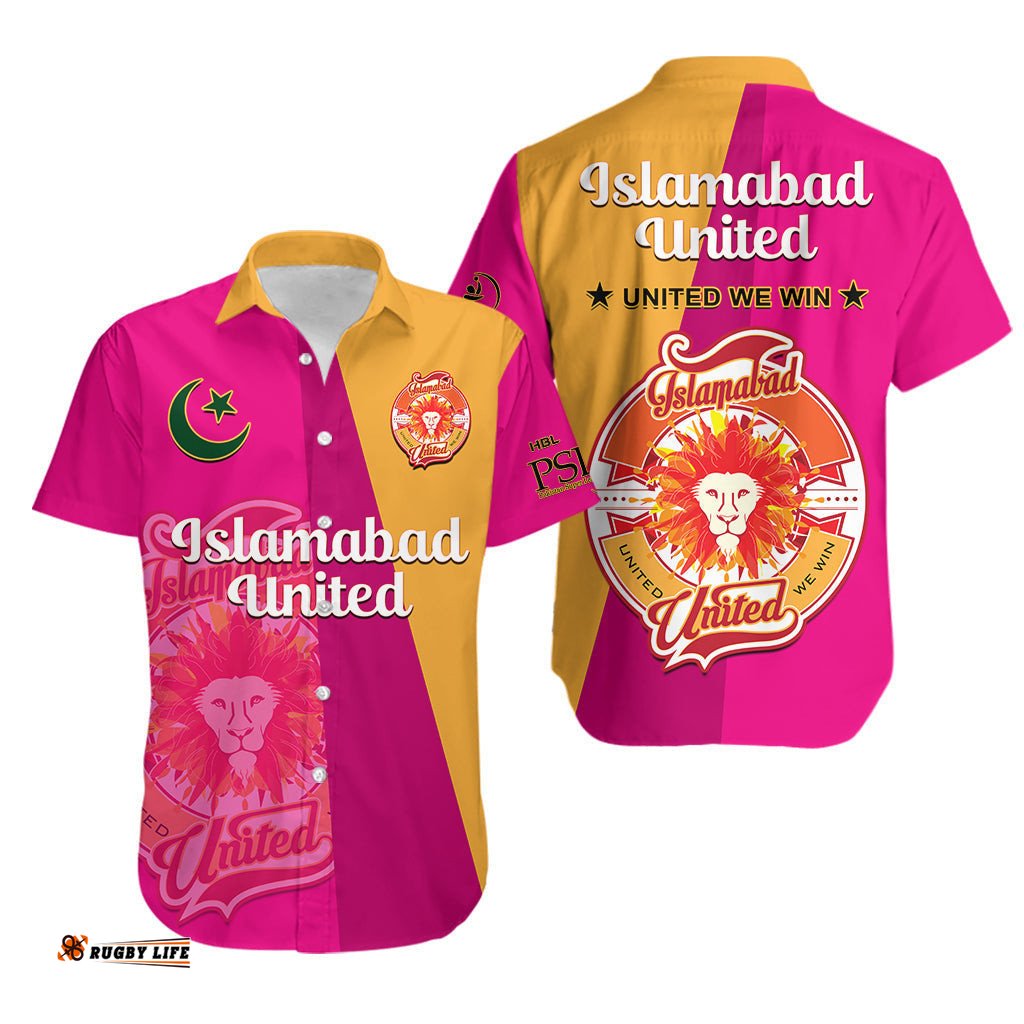 Islamabad United Cricket Hawaiian Shirt Sherus HBL PSL Mantegna Dynamic