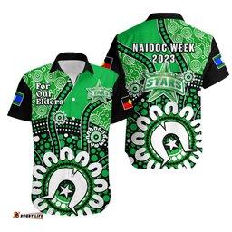 Melbourne Stars NAIDOC Hawaiian Shirt Indigenous For Our Elders
