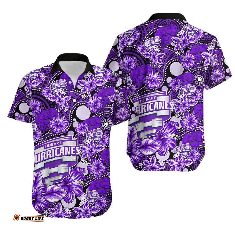 BBL Cricket Hawaiian ShirtHobart Hurricanes Hawaii Style Mix Aboriginal
