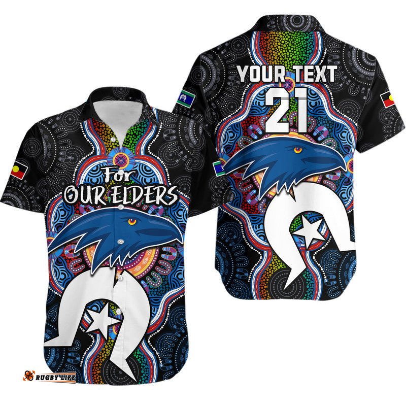 Custom Personalised Crows Football NAIDOC Week Hawaiian Shirt For Our Elders Indigenous