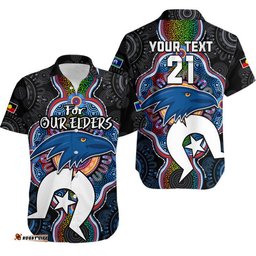Custom Personalised Crows Football NAIDOC Week Hawaiian Shirt For Our Elders Indigenous