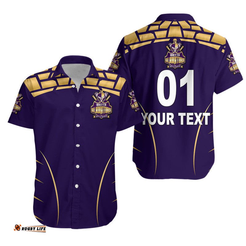 Custom Personalised Quetta Gladiators HBL PSL T20 Cricket Hawaiian Shirt Simple Style