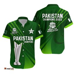 Pakistan Cricket Hawaiian Shirt Champions ICC T20 Shaheens