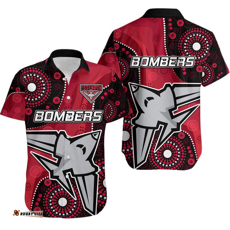 Essendon Football Aboriginal Bombers Hawaiian Shirt