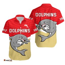 Dolphins Rugby Hawaiian Shirt Sporty Style Ver.01