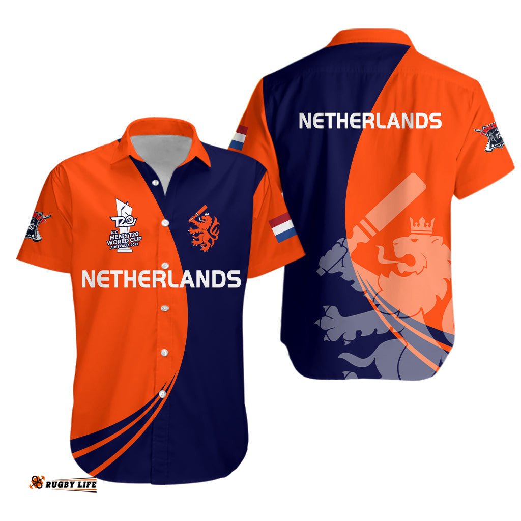 Netherlands Cricket T20 World Cup Men's Hawaiian Shirt