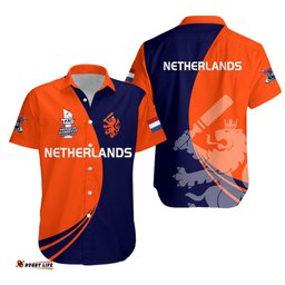 Netherlands Cricket T20 World Cup Men's Hawaiian Shirt