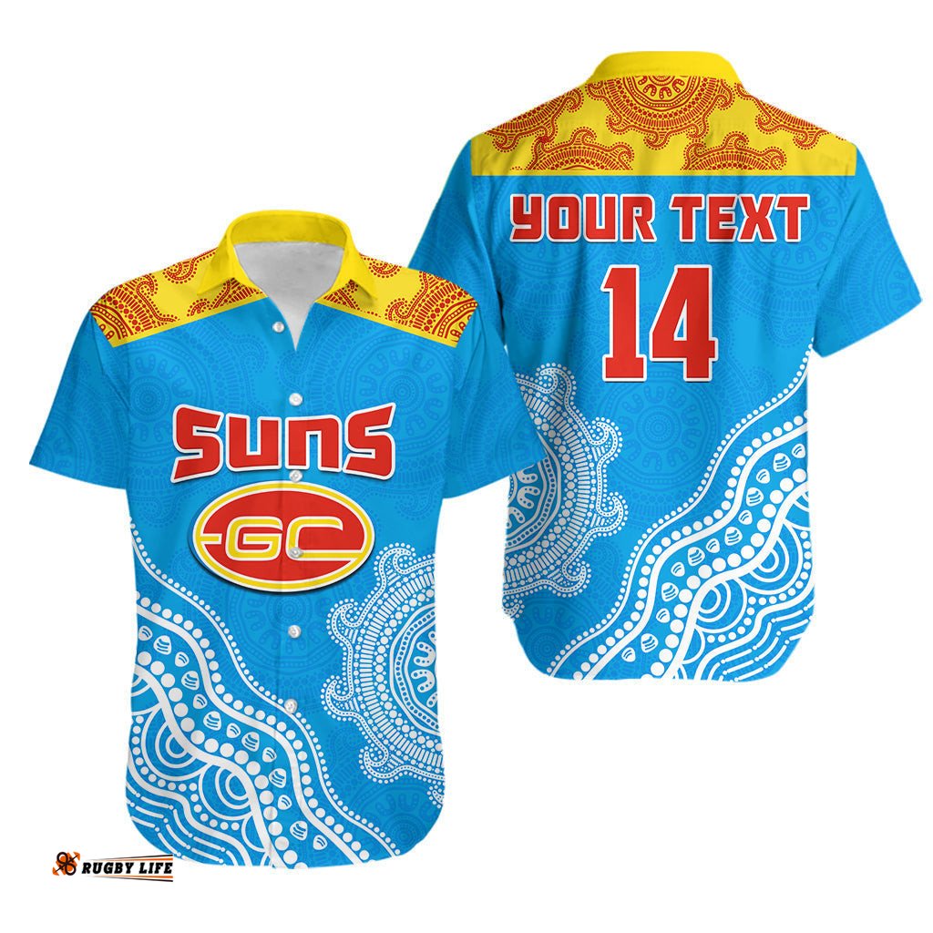 Custom Text And Number Suns Hawaiian Shirt Go Sunnies Aboriginal Simple Style