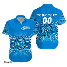 Custom Personalised Adelaide Strikers Aboriginal Cricket Hawaiian Shirt