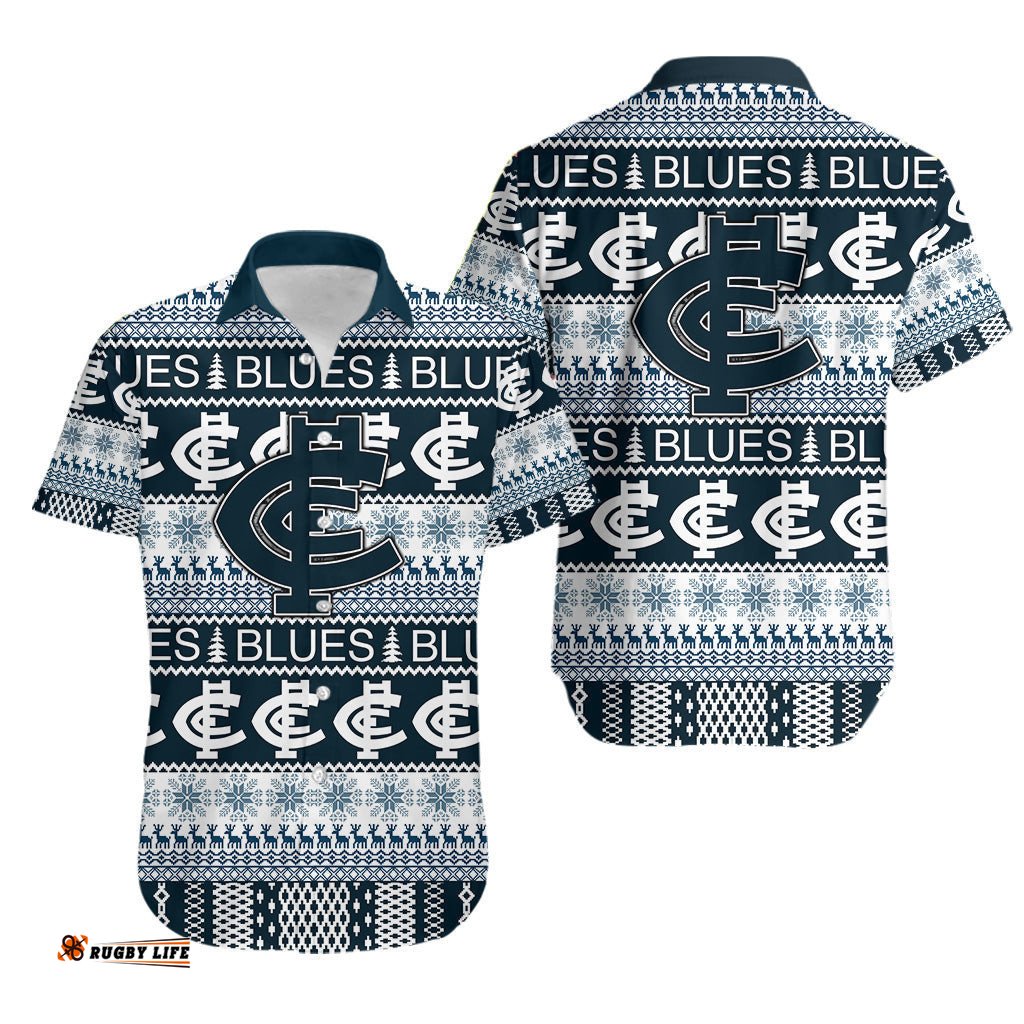 Australian Football League Christmas Blues Hawaiian Shirt