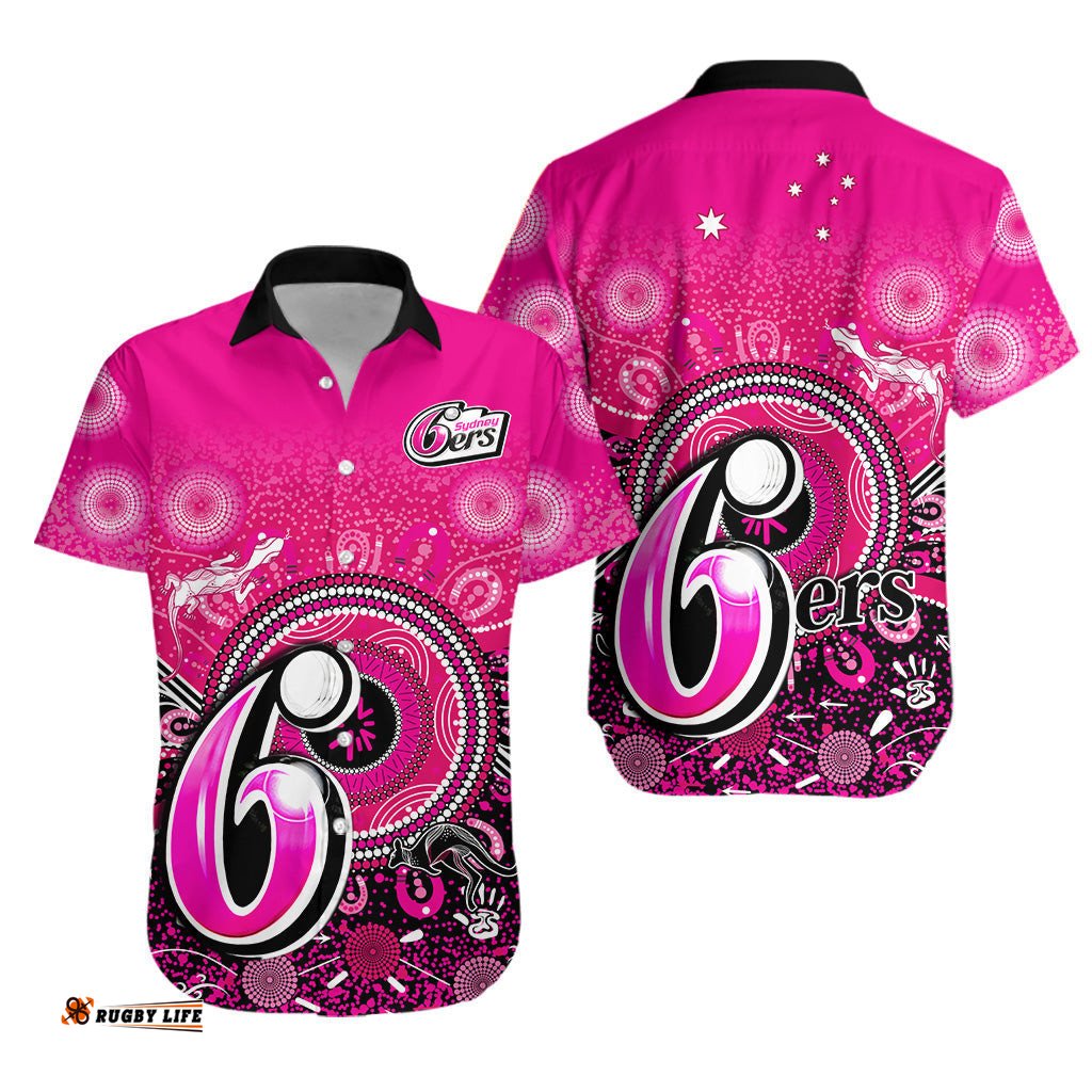 Sydney Sixers Hawaiian Shirt Aboriginal Australia Cricket Champion