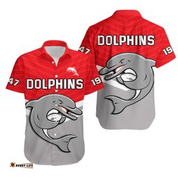 Dolphins Rugby Hawaiian Shirt Sporty Style Ver.02