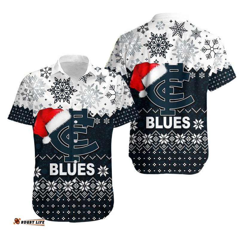 Blues Hawaiian Shirt Christmas