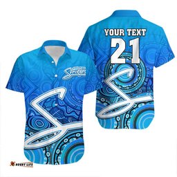 Custom Personalised Adelaide Strikers Indigenous Aboriginal Arts Hawaiian Shirt
