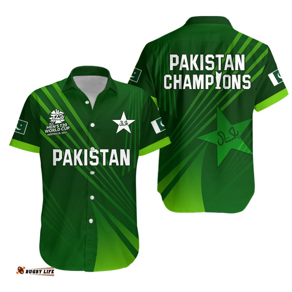 Pakistan Cricket Hawaiian Shirt Champions ICC T20 World Cup