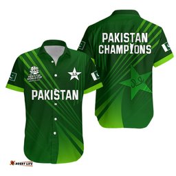 Pakistan Cricket Hawaiian Shirt Champions ICC T20 World Cup