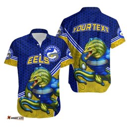 Custom Personalised Eels Rugby Hawaiian Shirt Mix Aboriginal Simple