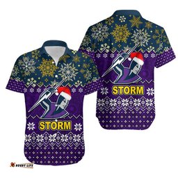 Storm Rugby Hawaiian Shirt Christmas