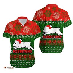 Rabbitohs Rugby Hawaiian Shirt Christmas