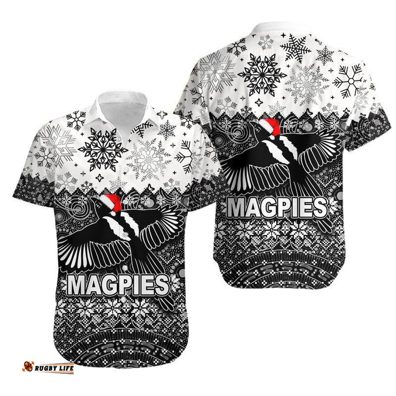 Magpies Hawaiian Shirt Christmas