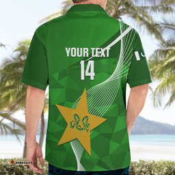 Personalised Pakistan Cricket Hawaiian Shirt Shaheens Go Champions World Cup