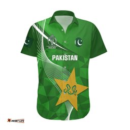Personalised Pakistan Cricket Hawaiian Shirt Shaheens Go Champions World Cup