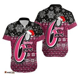 Sydney Sixers Christmas Hawaiian Shirt Cricket