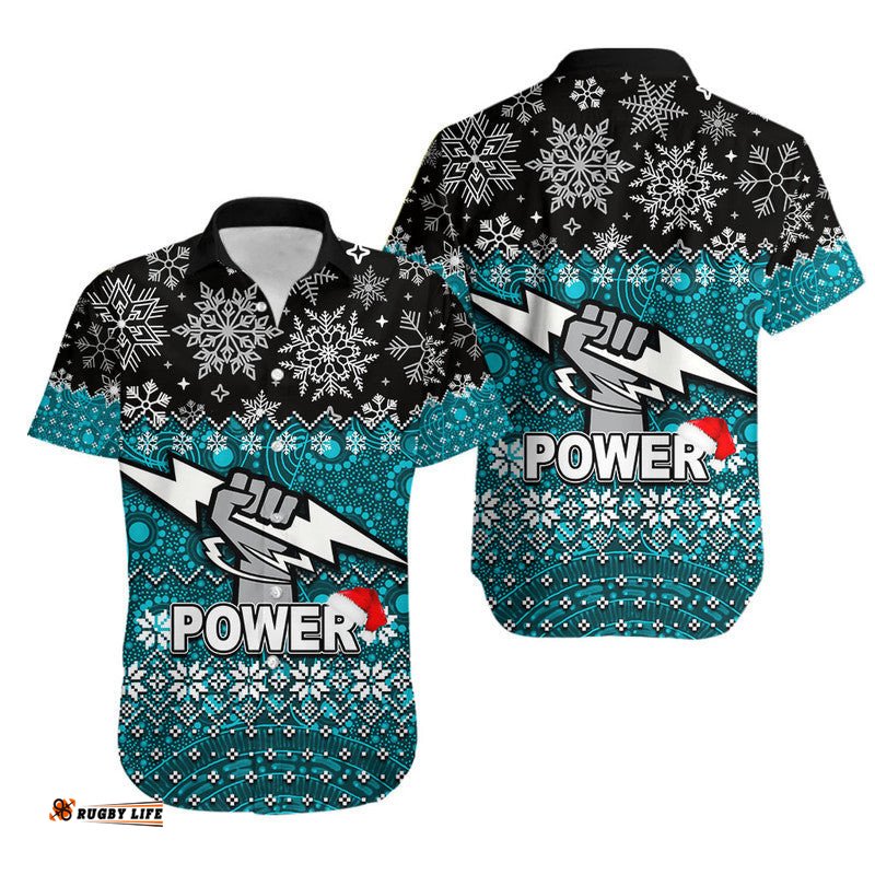 Power Hawaiian Shirt Christmas