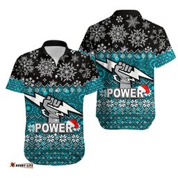 Power Hawaiian Shirt Christmas