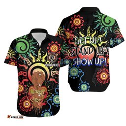 Custom Personalised NAIDOC Week Hawaiian Shirt Let's Fight Together