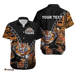 Tigers Rugby Hawaiian Shirt Mix Polynesian