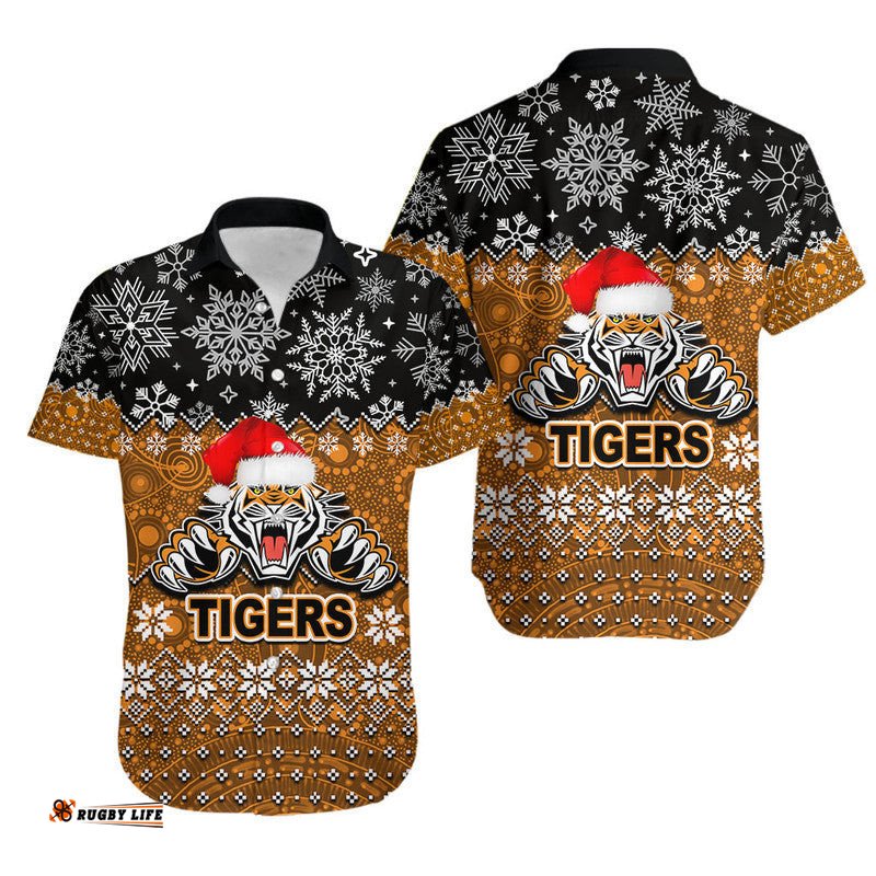 Tigers Rugby Hawaiian Shirt Christmas