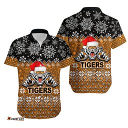 Tigers Rugby Hawaiian Shirt Christmas