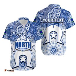 Custom Personalised Kangaroos Australian Football Torres Strait Islanders Mix Aboriginal Hawaiian Shirt
