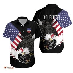 Personalised USA Rugby Sevens Hawaiian Shirt The Eagles