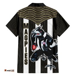 Magpies Football Hawaiian Shirt Collingwood 1892 Indigenous Sporty Style