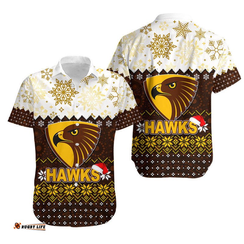 Hawks Hawaiian Shirt Christmas