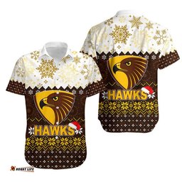 Hawks Hawaiian Shirt Christmas