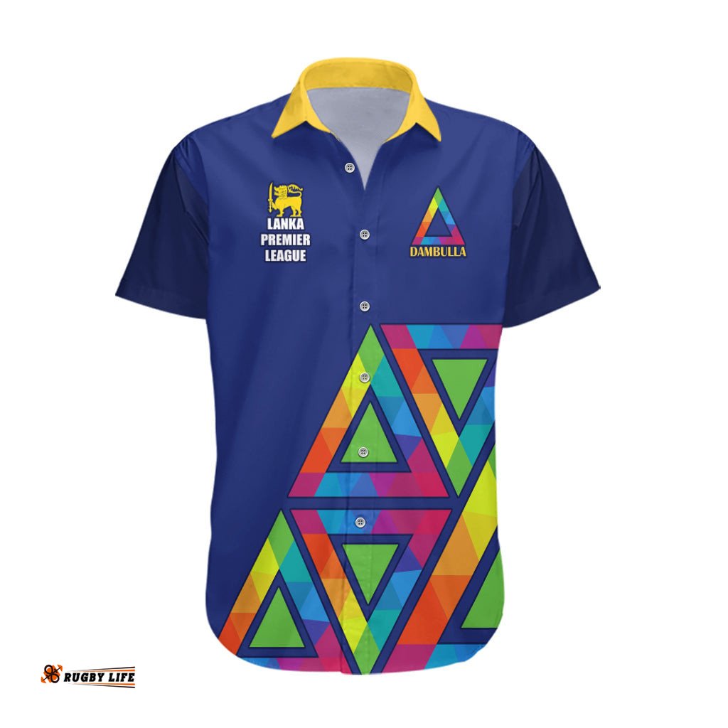 Custom Dambulla Cricket Hawaiian Shirt Lanka League Go Dambulla