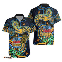 Eels Rugby Aboriginal Art Hawaiian Shirt NAIDOC Indigenous Tribal
