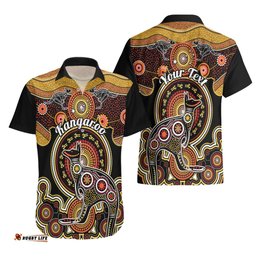 Personalised Australian Astrology Hawaiian Shirt Aboriginal Kangaroo Zodiac Sign