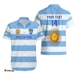Personalised Argentina Rugby Hawaiian Shirt Los Pumas Go Champions Unique Style