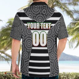 NRL Panthers Hawaiian Shirt Mix Dot Aboriginal Black Version