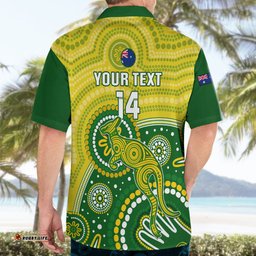 Personalised Australia Cricket Hawaiian Shirt Aboriginal Go Champions World Cup