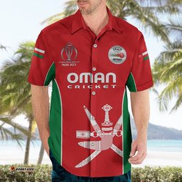 Oman Cricket Hawaiian Shirt Dynamic Version