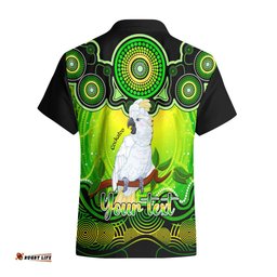 Personalised Australia Libra Cockatoo Zodiac Hawaiian Shirt Auz Astrology Aboriginal Green